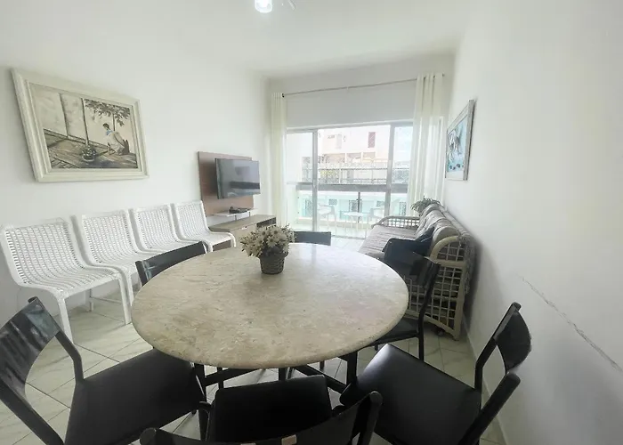 Pe Na Areia: 3 Dorms Com Vista Deslumbrante